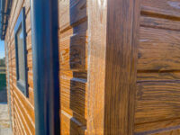 Garaż blaszany dwustanowiskowy 6m x 6m bramy uchylne - obrazek 3