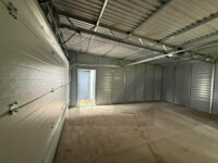 Garaż blaszany jednospadowy 7x6,5 grafit brama segmentowa - obrazek 6